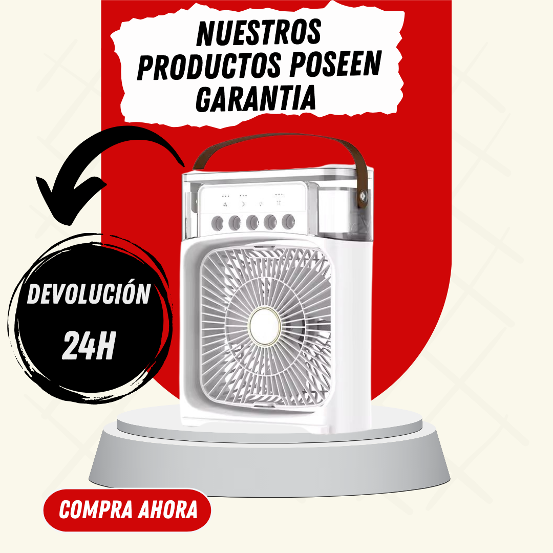 VENTILADOR PORTATIL CON HUMIDIFICADOR